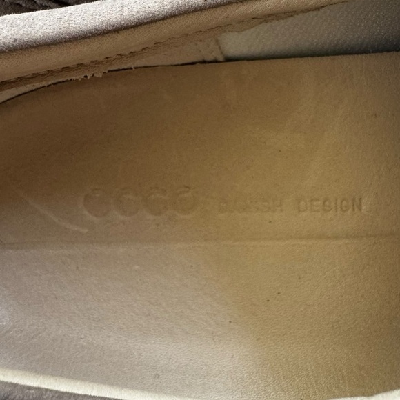 ECCO Women's Soft VII Leather Lace Up Comfort Sneakers Gray Size 9 - Picture 11 of 13